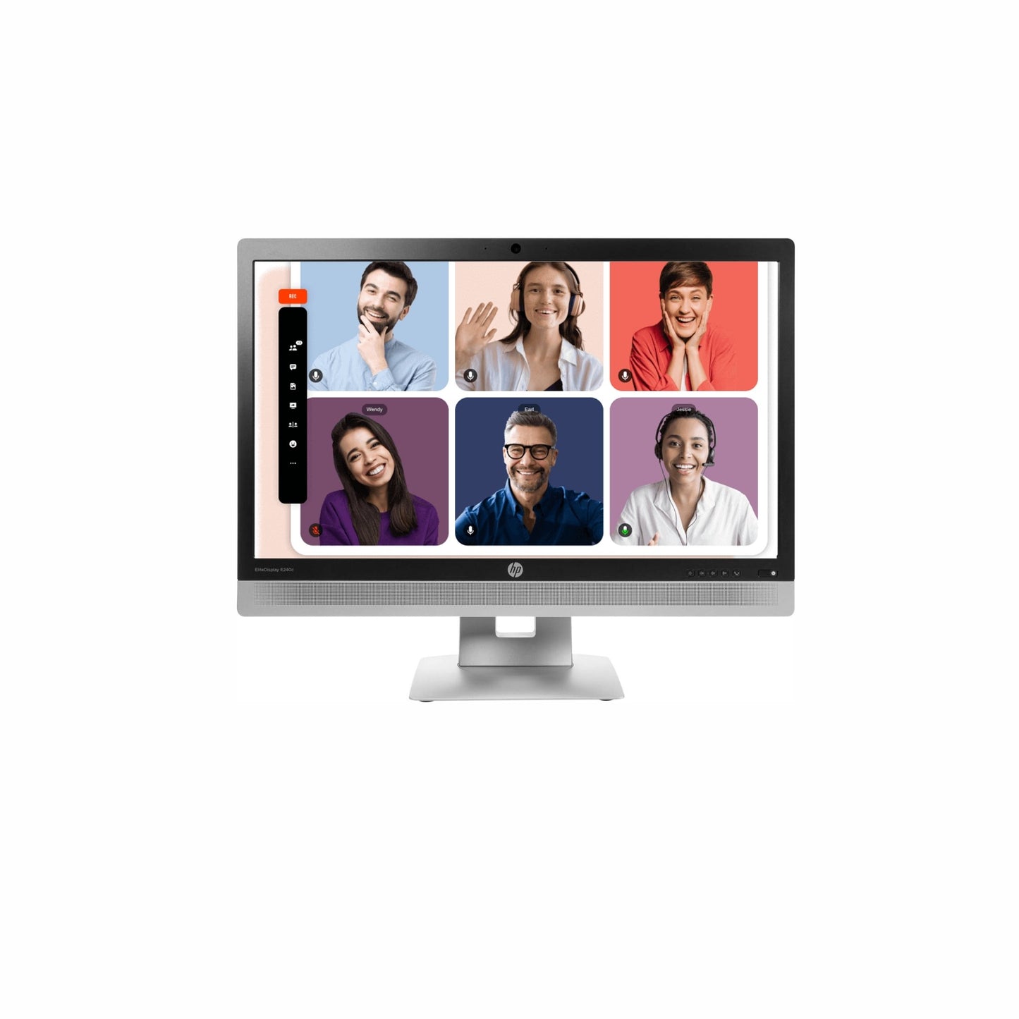 HP Elitedisplay E240c 24" FHD Video Conferencing Monitor HD