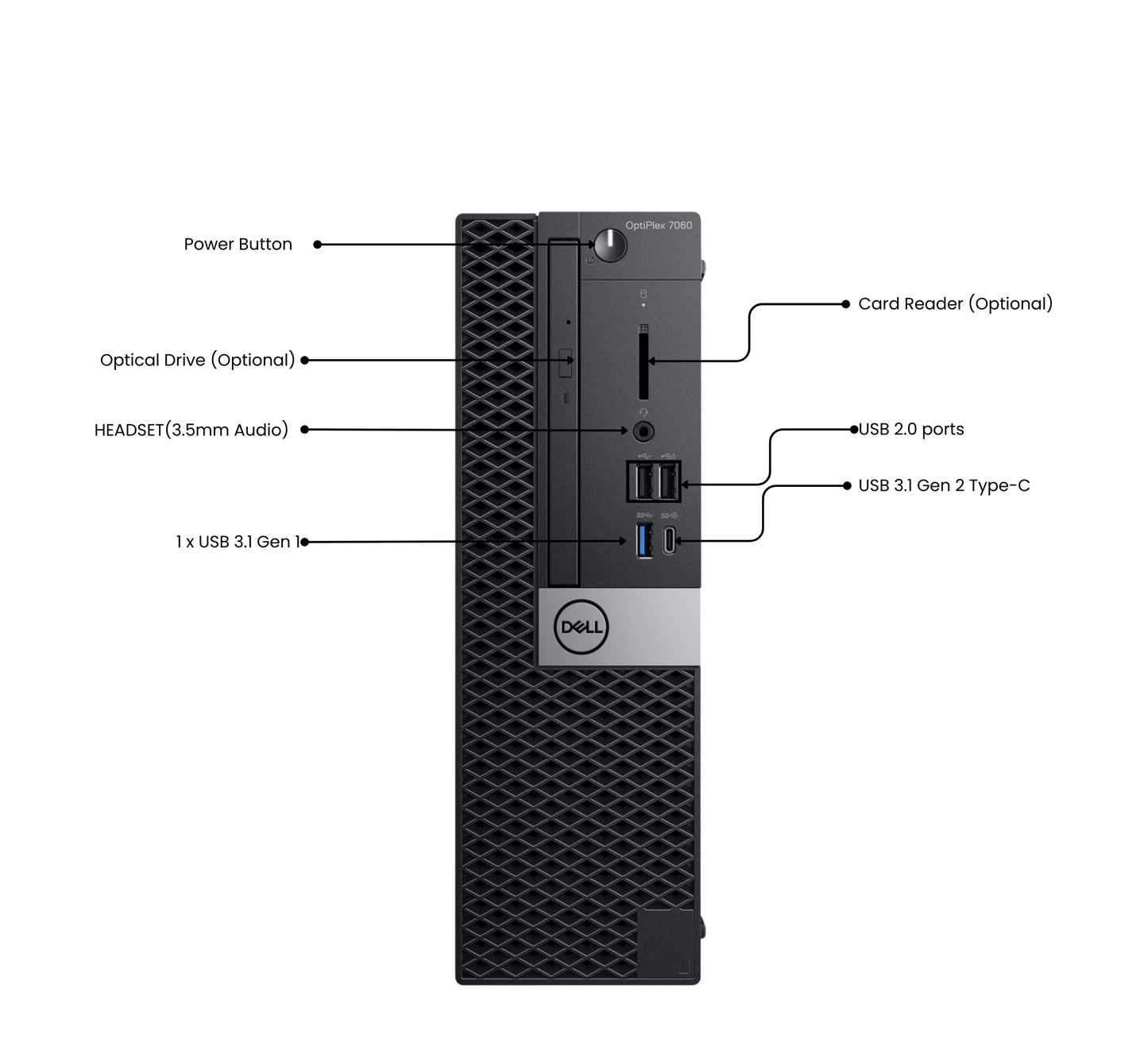 Dell OptiPlex 7060 SFF 8th Gen Desktop PC
