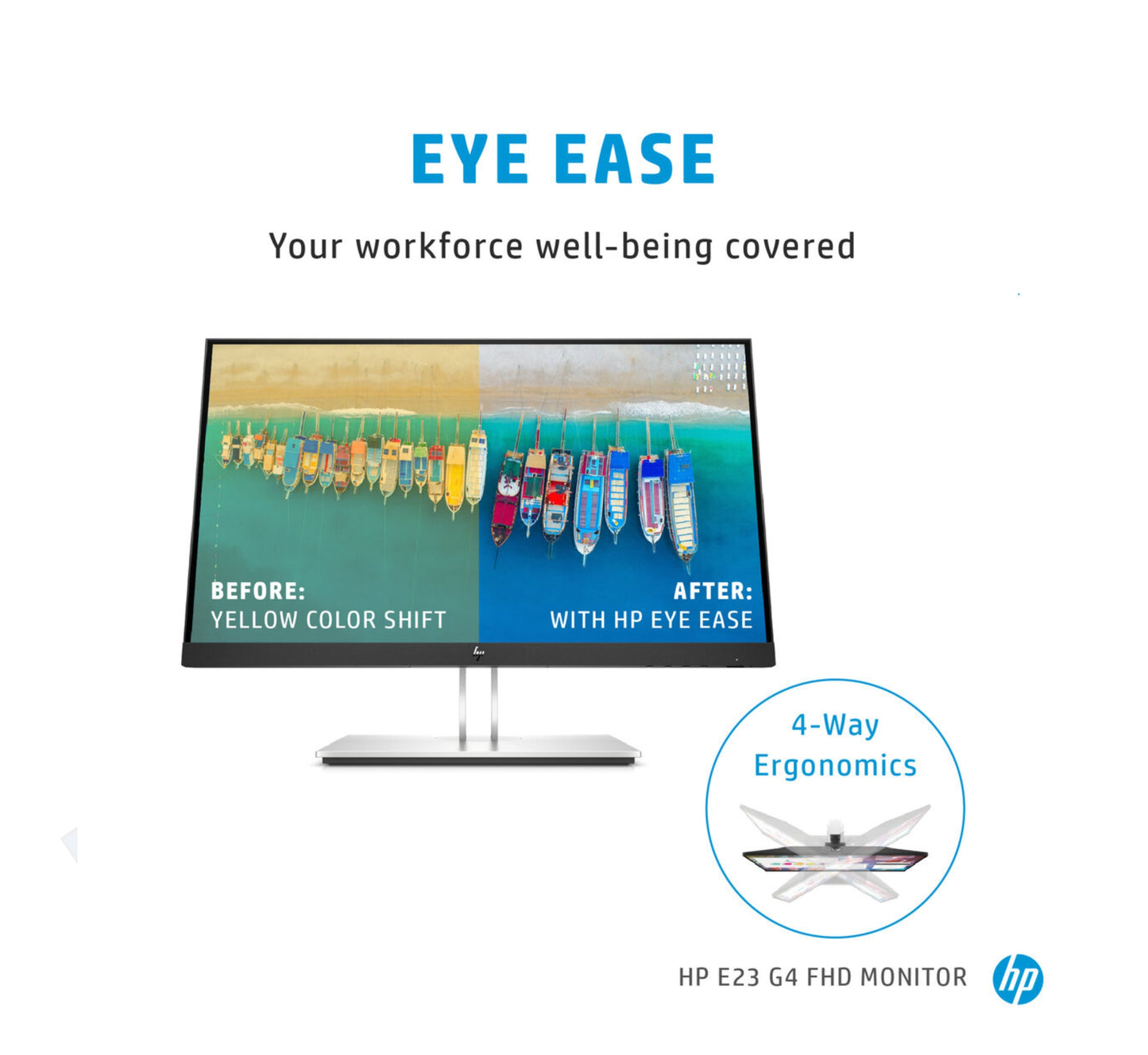 HP E23 G4 23" Dual Monitor
